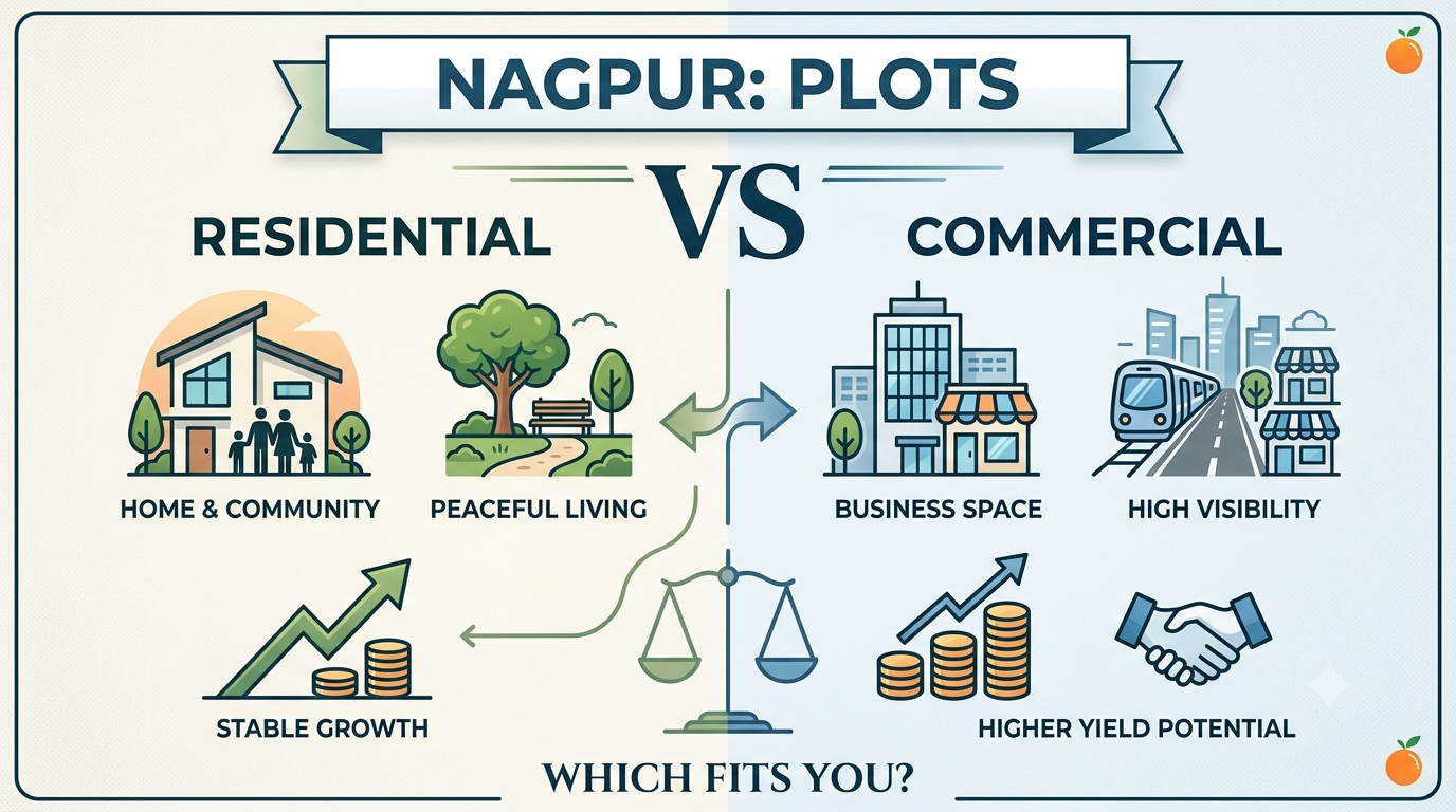 Residential Plots vs Commercial Plots: Which Fits You?